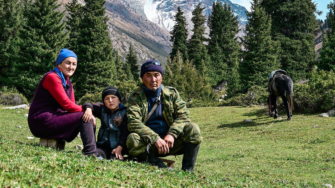 Tanrı Dağları'nda Türk Ailesi Bulundu